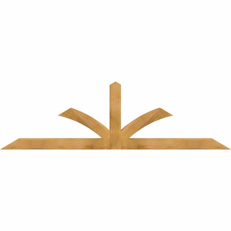 Ekena Millwork Richland Rough Sawn Timber Gable Bracket, Western Red Cedar, 84"W x 24"H x 4"D x 4"F, 7/12 Pitch GBW084X24X0404RIC00RWR